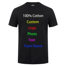 Load image into Gallery viewer, Diy Custom Logo Your Own Design Printed T Shirt Customized Text Photo Uniform Company Team Printing Apparel Advertising T-shirt
