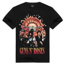 Load image into Gallery viewer, Men/Women t shirt Fashion guns n roses Tshirts Summer Tops Tees GnR Rock T-shirt Men loose t-shirts Plus Size
